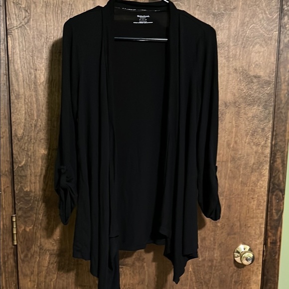 Motherhood Maternity Sweaters - Motherhood Maternity Women's Black Open Front Cardigan